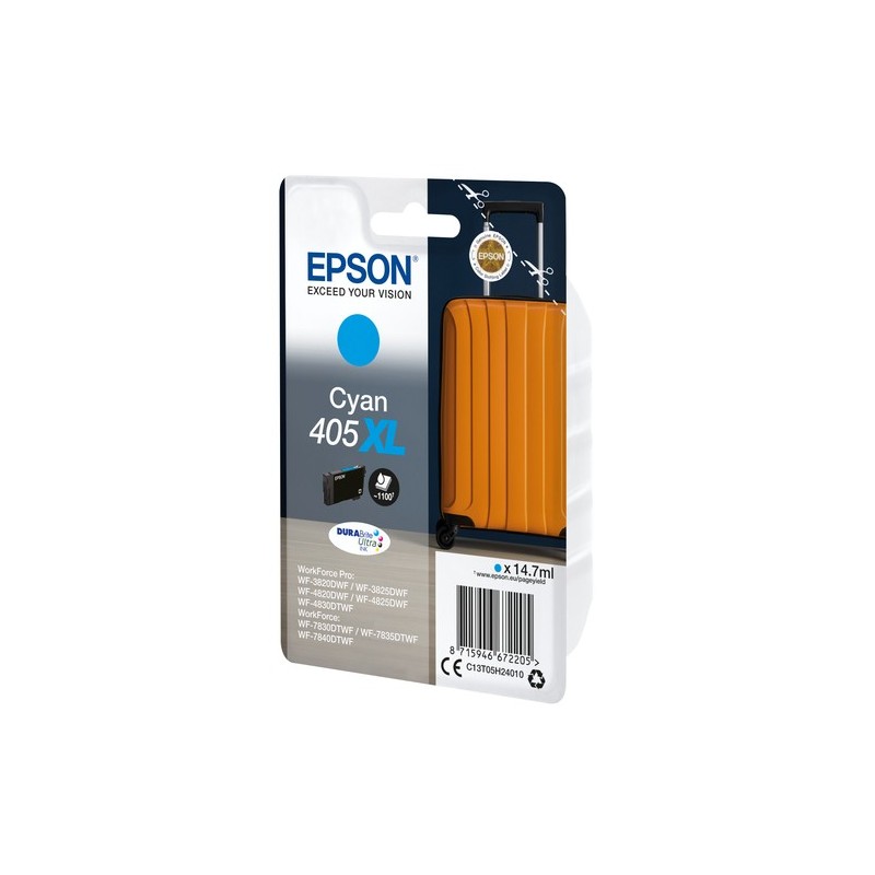 Epson Singlepack Cyan 405XL DURABrite Ultra Ink