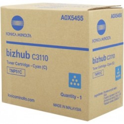 Konica Minolta toner ciano A0X5455