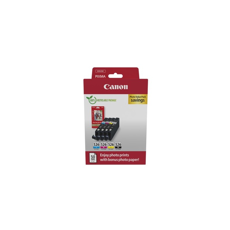Canon 4540B019 cartuccia d'inchiostro 4 pz Originale Nero, Ciano, Magenta, Giallo