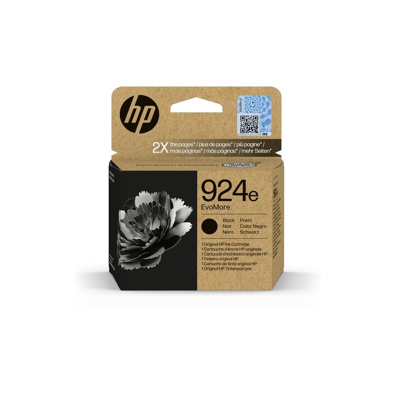 HP Cartuccia di inchiostro nero originale 924e EvoMore