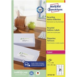  AVERY Zweckform Etichette Bianco LR7160-100
