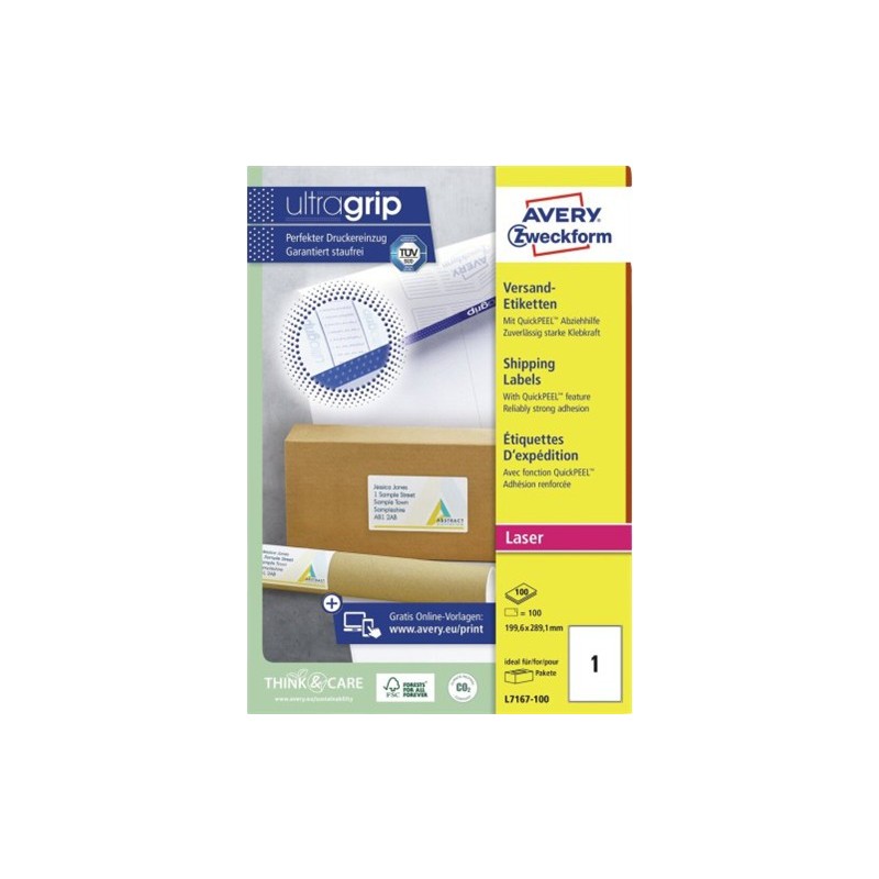  AVERY Zweckform Etichette Bianco L7167-100