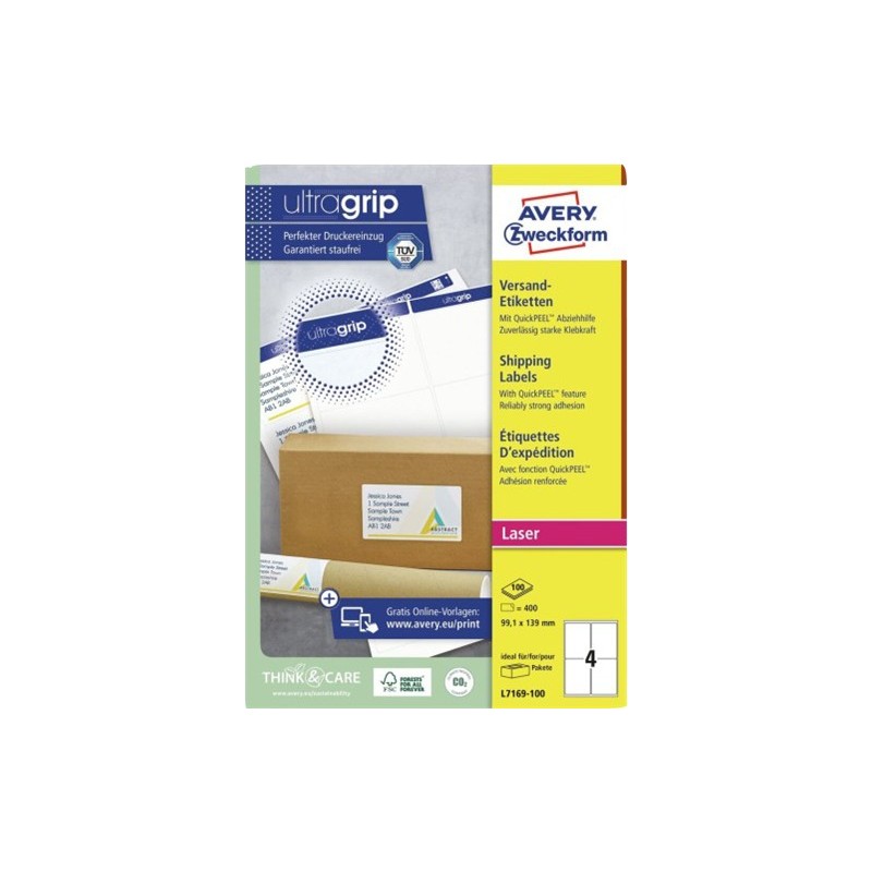  AVERY Zweckform Etichette Bianco L7169-100