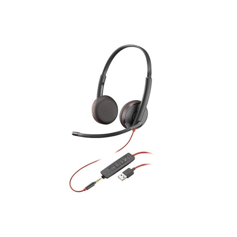 POLY Cuffie Blackwire 3225 stereo USB-A (sfuse)