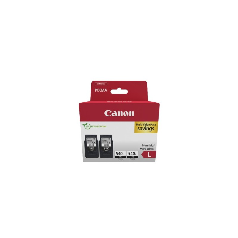 Canon PG-540L cartuccia d'inchiostro 2 pz Originale High (L) Yield Nero