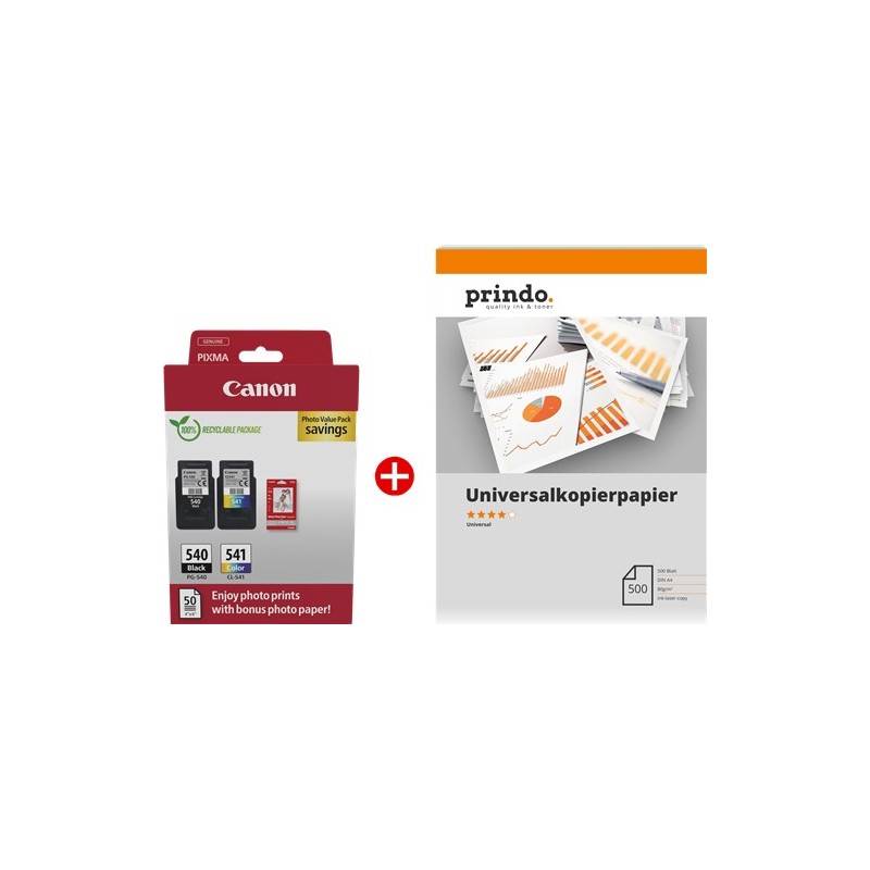 Canon Value Pack nero / differenti colori / Bianco / Bianco PG-540+CL-541 MCVP