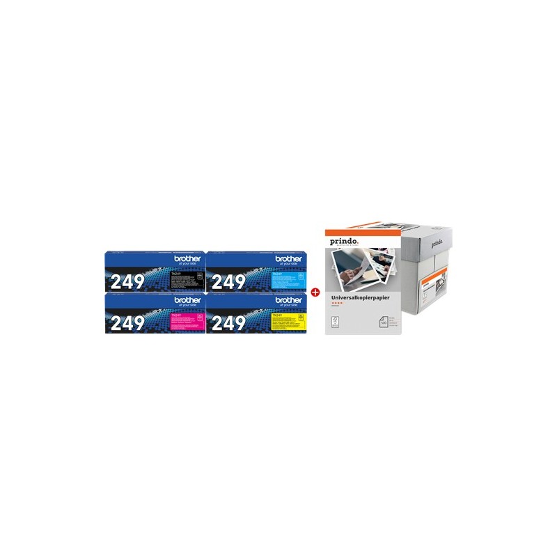 Brother Value Pack nero / ciano / magenta / giallo / Bianco TN-249 MCVP
