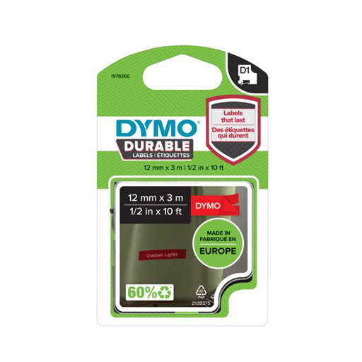 DYMO Nastro Bianco su rosso 1978366