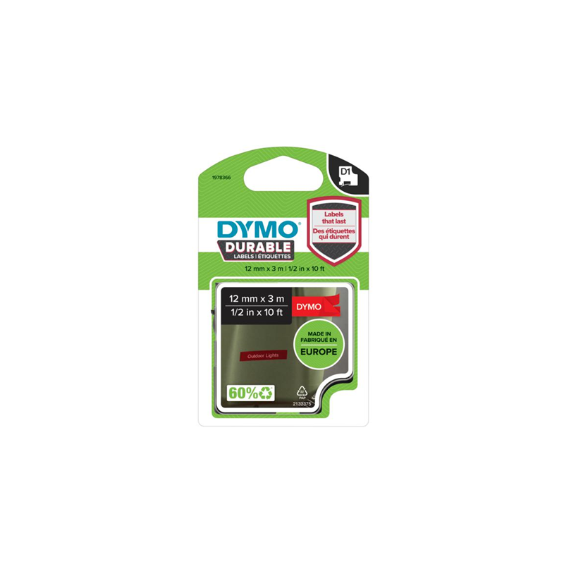 DYMO Nastro Bianco su rosso 1978366