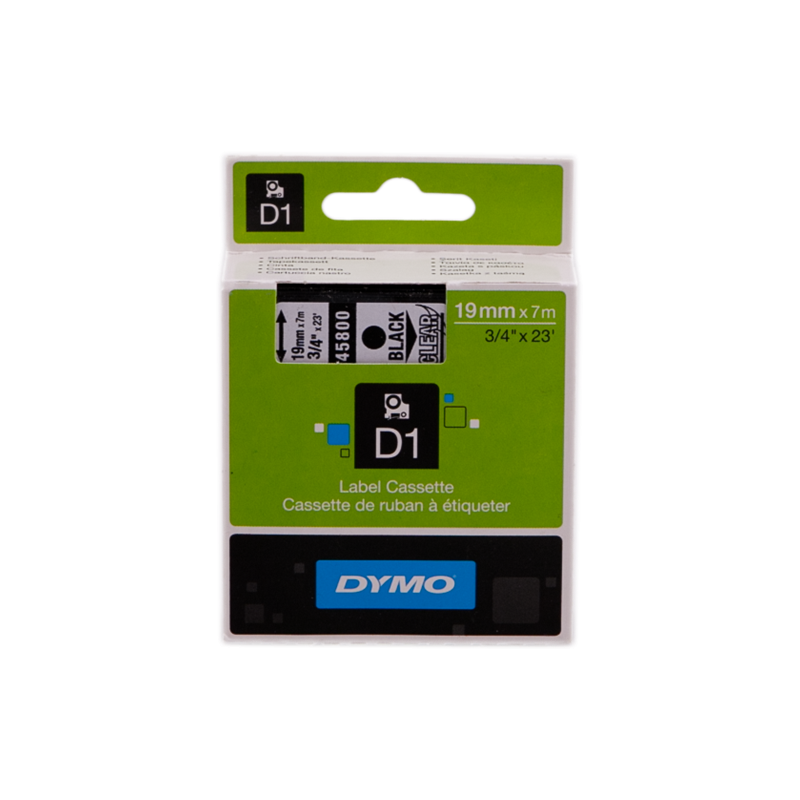 DYMO Nastro Nero su trasparente S0720820