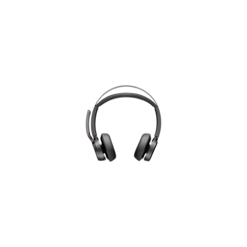 HP Poly Voyager Focus 2 Microsoft Teams Certified USB-C-C Headset +USB-C/A Adapter +Charging Stand