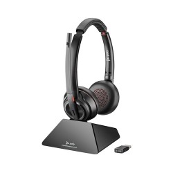 HP Poly Cuffie Poly Savi 8220 UC DECT 1880-1900 MHz USB-A certificate per Microsoft Teams
