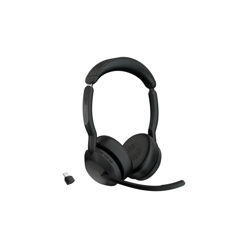 Jabra Evolve2 55 Auricolare Wireless A Padiglione Ufficio Bluetooth Nero