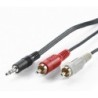 CAVO 3,5MM-2RCA 1,5MT M/M BK/RD/WH