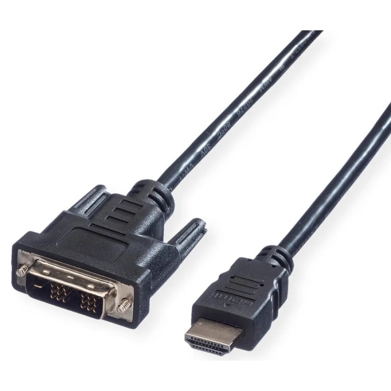 CAVO DVI-HDMI 2MT M/M 1920x1080 / 1920x1200 @60Hz