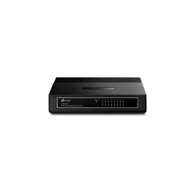 TP-Link TL-SF1016D Non gestito Fast Ethernet (10/100) Nero