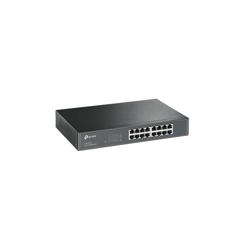 TP-Link TL-SG1016D Non gestito Gigabit Ethernet (10/100/1000) Nero