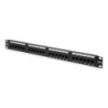 PATCH PANEL 24 PORTE NON SCHERMATO UTP CAT.5E 8 POLI RJ45 RACK 19