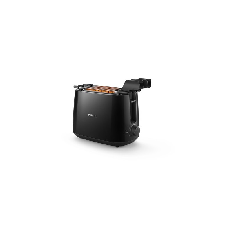 Philips Daily Collection Tostapane HD2583/90, 600W, 2 pinze, 8 livelli di tostatura