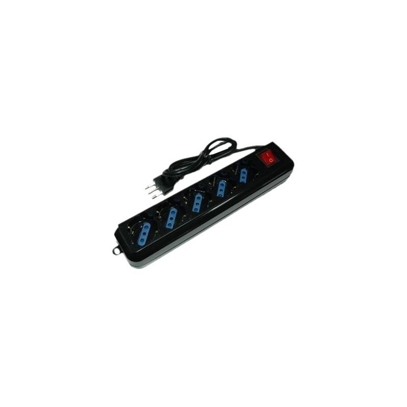 Nilox MGLP859 prolunghe e multiple 1,5 m 5 presa(e) AC Interno Nero