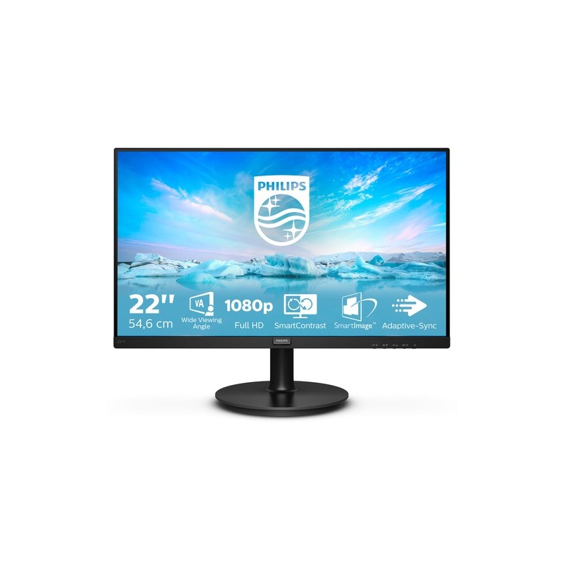 Philips V Line 221V8A/00 Monitor PC 54,6 cm (21.5") 1920 x 1080 Pixel Full HD LED Nero
