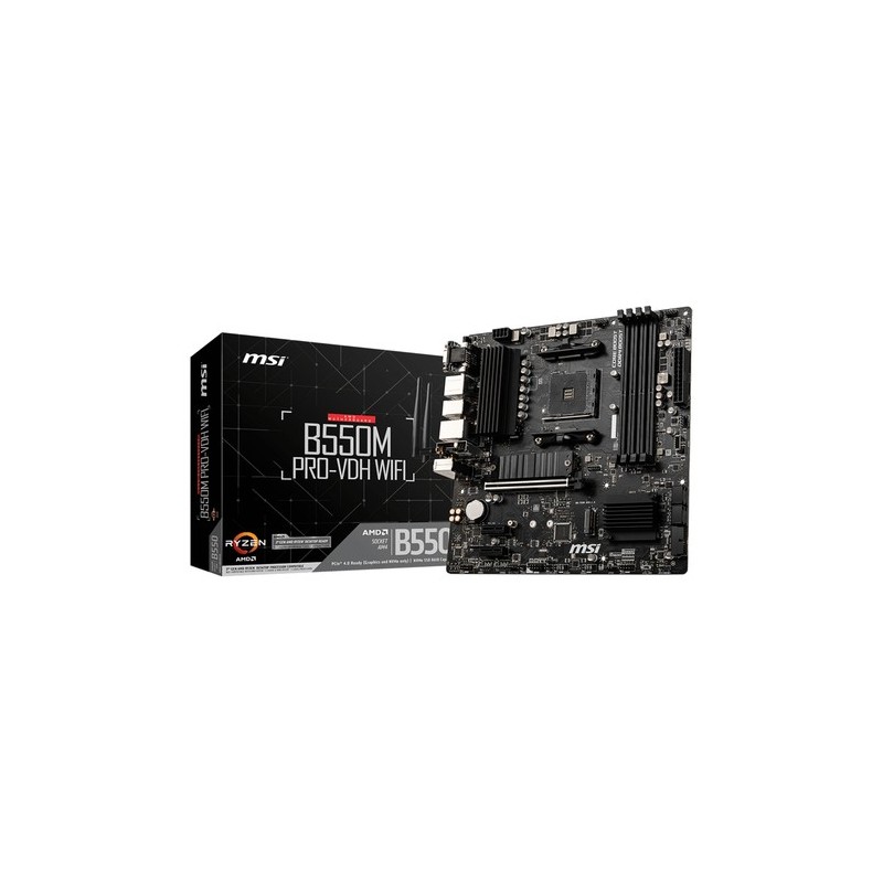 MSI B550M PRO-VDH WIFI scheda madre AMD B550 Socket AM4 micro ATX