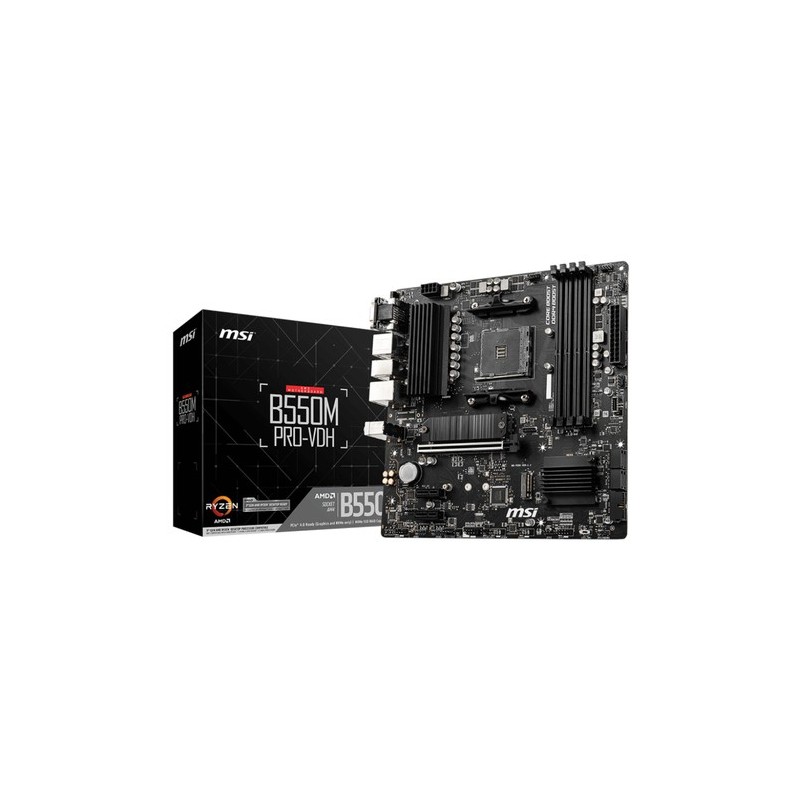 MSI B550M PRO-VDH scheda madre AMD B550 Socket AM4 micro ATX