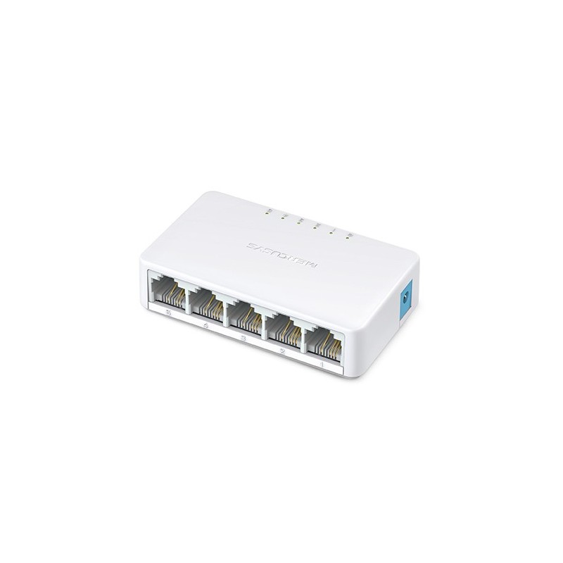 SWITCH MINI DESKTOP 5P 10/100 RJ45 AUTO MDI/MDIX PLASTIC CASE