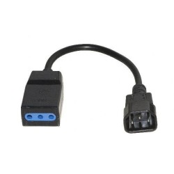 CAVO X UPS IEC C14-10/16A M/F 0,2MT IEC MASCHIO TRIPOLARE FEMMINA