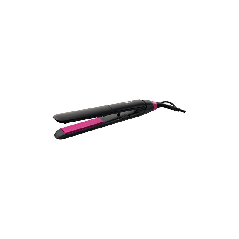 Philips StraightCare Essential Piastra per capelli nera con tecnologia ThermoProtect BHS375/00