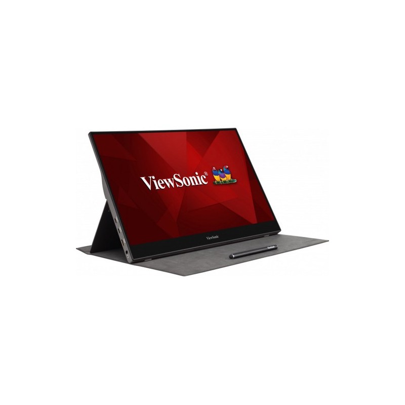 Viewsonic TD1655 Monitor PC 39,6 cm (15.6") 1920 x 1080 Pixel Full HD LED Touch screen Multi utente Nero, Argento