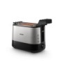 Philips Viva Collection Tostapane HD2639/90, 730W, 2 pinze, 7 livelli di tostatura, vassoio raccogli briciole