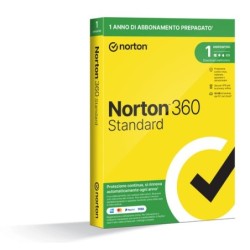 Norton 360 Standard 2024| Antivirus per 1 dispositivo | Licenza di 1 anno con rinnovo automatico | Secure VPN e Password Manag