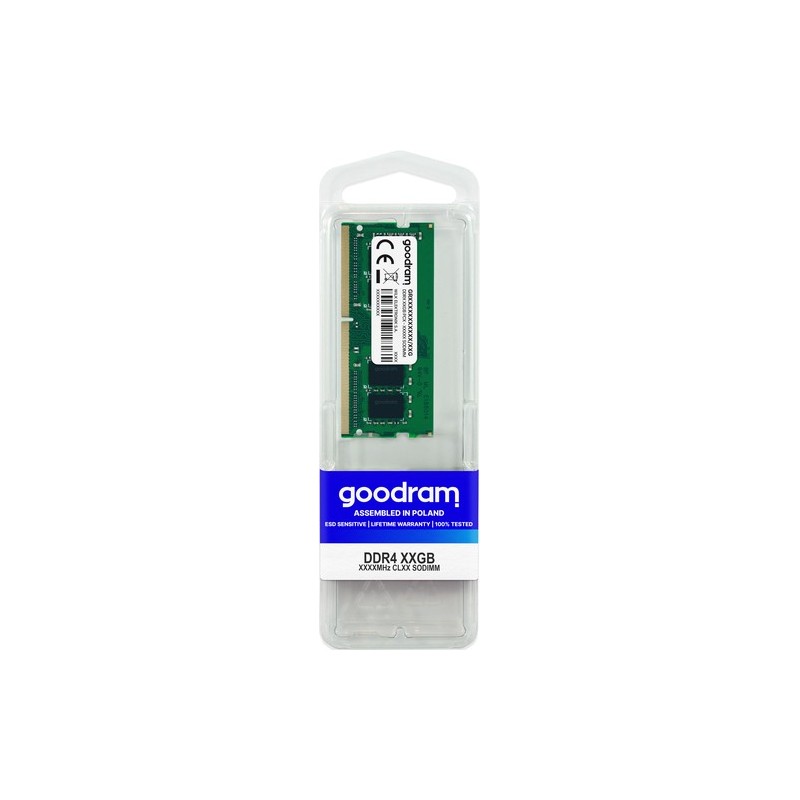 Goodram GR3200S464L22/16G memoria 16 GB 1 x 16 GB DDR4 260-pin SO-DIMM