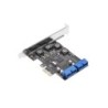 PCIE EXPANSION CARD ADJ CASE FLEXY USB3.0*2 CASE
