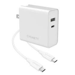 ALIMENTATORE 60WAT 2P USBC/USBA ADA TTATORI VIAGGIO(UK/USA/EU) CYGNETT