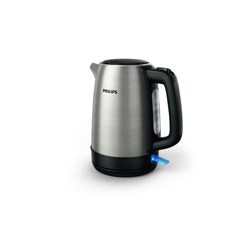 Philips Daily Collection HD9350/90 Bollitore in metallo, coperchio a molla, indic. lum.