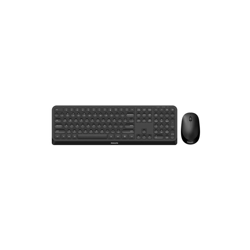 Philips Serie 3000 SPT6307B/34 tastiera Mouse incluso Casa RF Wireless Inglese US Nero