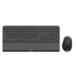 Philips Serie 6000 SPT6607B/34 tastiera Mouse incluso Casa RF senza fili + Bluetooth Nero