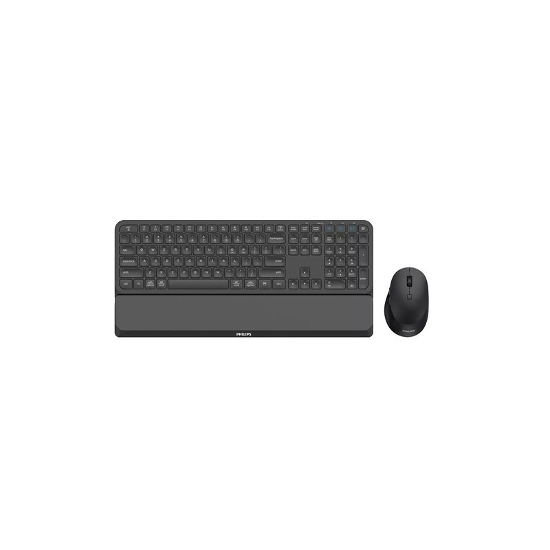 Philips Serie 6000 SPT6607B/34 tastiera Mouse incluso Casa RF senza fili + Bluetooth Nero