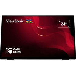 Viewsonic TD2465 visualizzatore di messaggi Pannello piatto interattivo 61 cm (24") LED 250 cd/m² Full HD Nero Touch screen