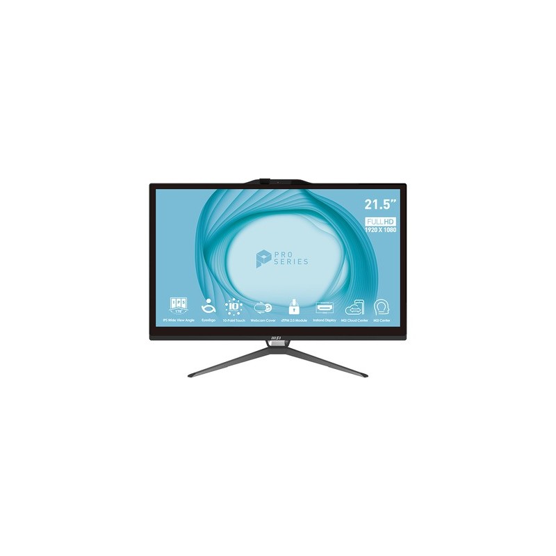 MSI Pro AP222T 13M-057IT Intel® Pentium® Gold G7400 54,6 cm (21.5") 1920 x 1080 Pixel Touch screen PC All-in-one 4 GB DDR4-S