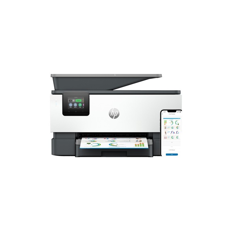 HP OfficeJet Pro 9120b Wireless All-in-One Colore Stampante, Stampa fronte/retro fotocopiatrice, scanner