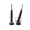 Philips Sonicare DiamondClean serie 9000 Spazzolini Elettrici Sonici con App, confezione da 2 spazzolini neri HX9914/54