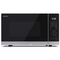 Sharp YC-PG284AE-S forno a microonde Nero, Argento Microonde con grill Superficie piana 28 L 900 W