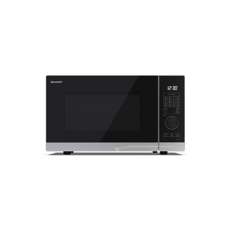 Sharp YC-PG284AE-S forno a microonde Nero, Argento Microonde con grill Superficie piana 28 L 900 W