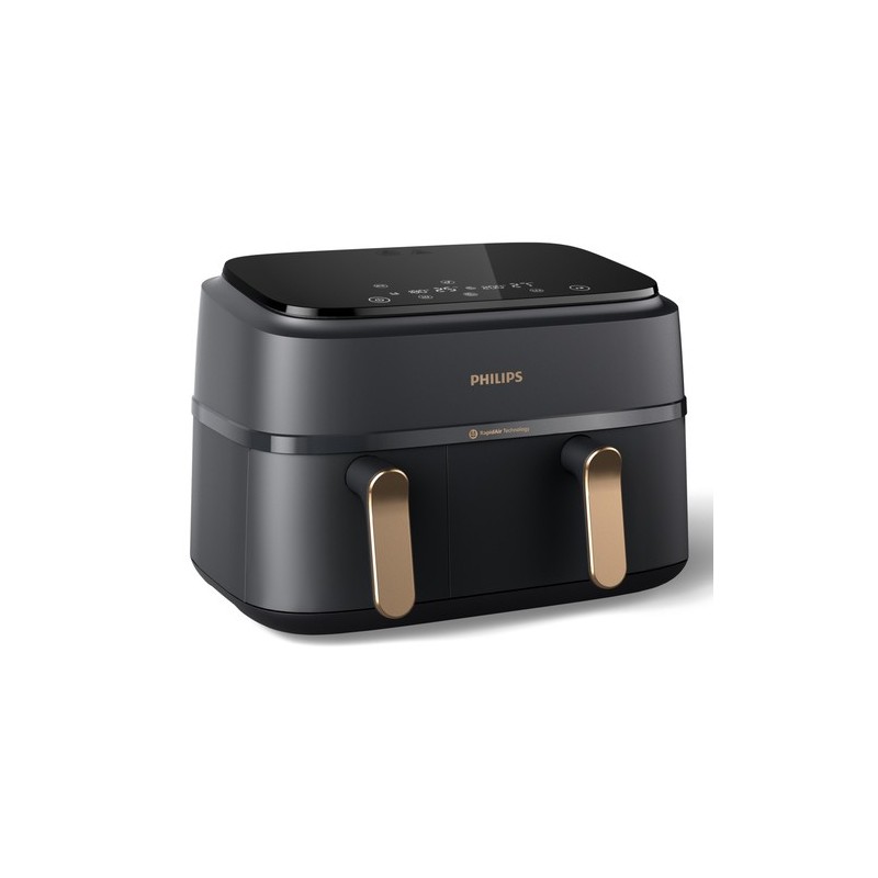 Philips Serie 3000 Airfryer doppio cestello, friggitrice ad aria da 9.0L, 12 metodi di cottura, App per ricette NA352/00