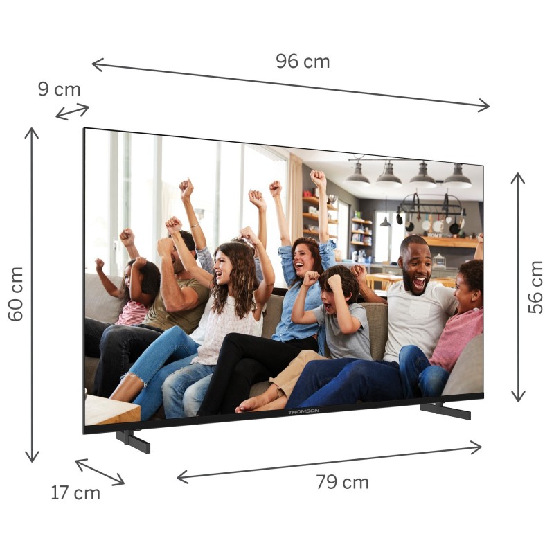 TV 43 THOMSON 4K SMART UHD T2/C2S2 GOOGLE TV FRAMELESS