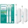 Philips Sonicare 4300 series ProtectiveClean Spazzolini Elettrici Sonici, con custodia da viaggio, confezione da 2 Spazzolini 