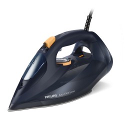 Philips Serie 7000 DST7060/20 ferro da stiro Ferro a vapore Piastra soletta SteamGlide Elite 3000 W Blu, Giallo